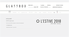 Desktop Screenshot of glassbox.fr